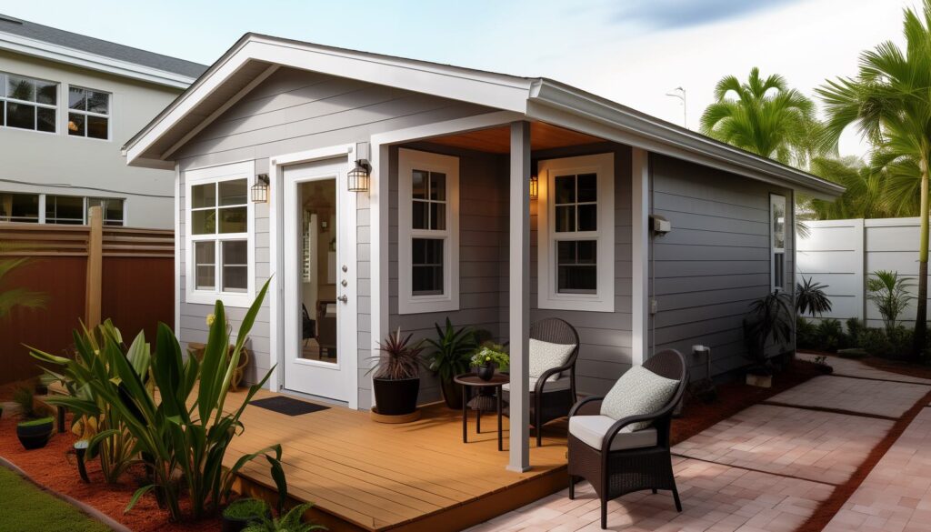 California-style accessory dwelling unit floor plan